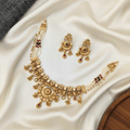 Rajawadi Chandbali Necklace Set with Earrings