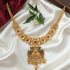Rajwadi Antique Gold Nakshi Necklace Sets