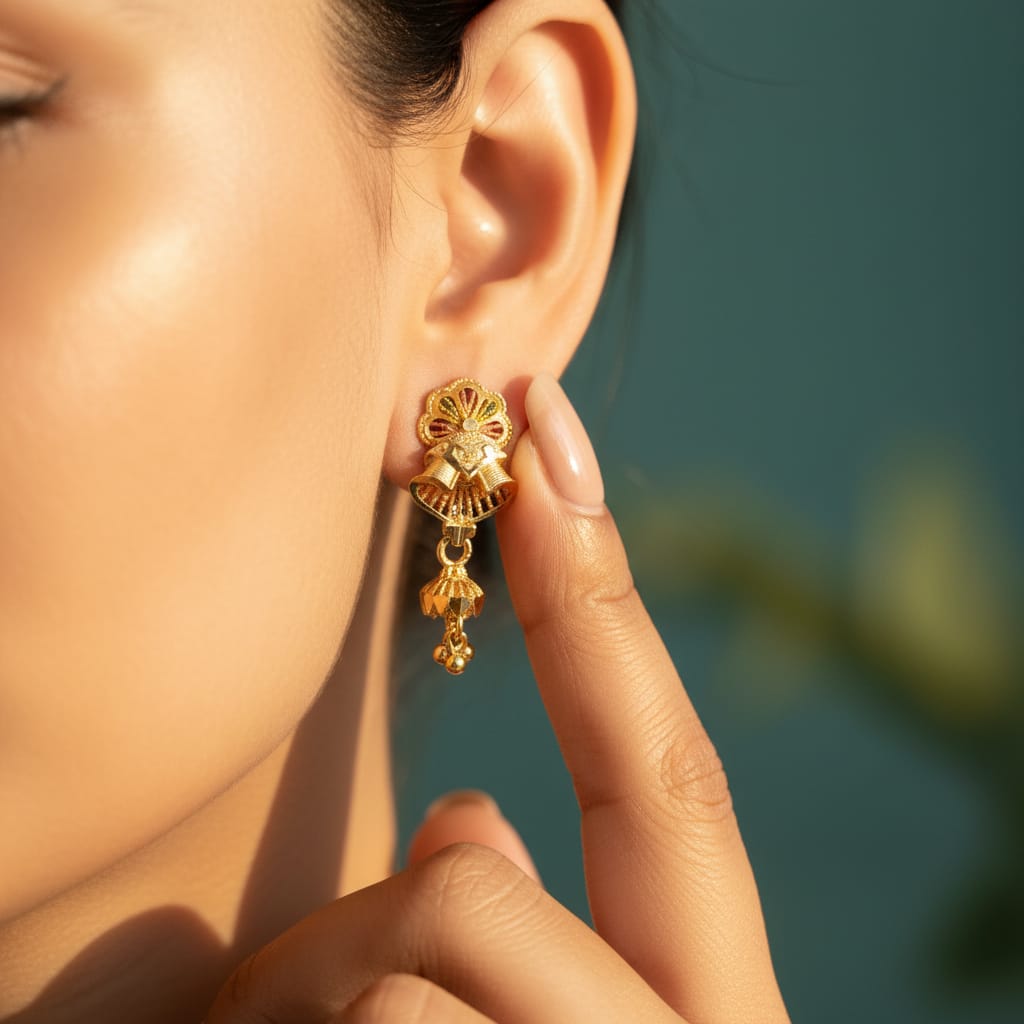 Rajwadi Taar Yoke Earrings