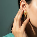 Ruby Jhumka Drop Earrings
