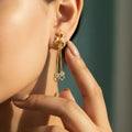 Ruby Meenakari Jhumka Earrings