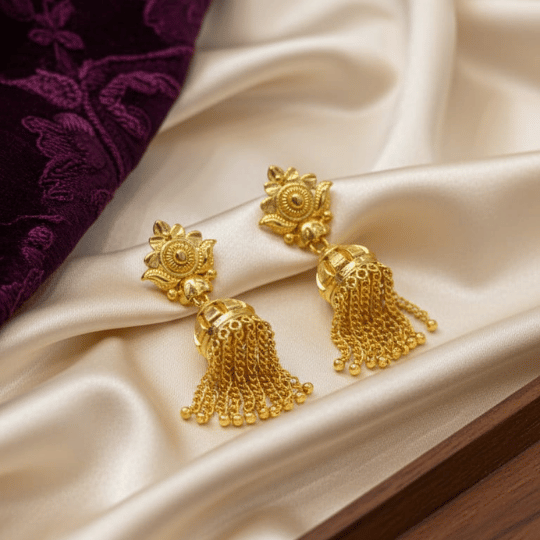 Elegant Micro Gold Plated Mini Jhumka