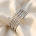 Square Cut CZ Bangles