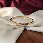 Starlight Solitaire Gold-Tone Bangle