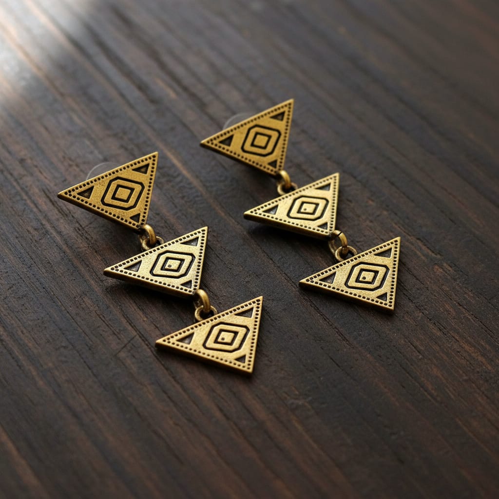 Antique Gold & Oxidised Silver