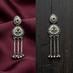 Rajwadi Dual Tone Tassel Earrings