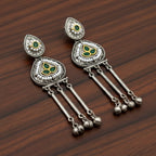 Rajwadi Dual Tone Tassel Earrings
