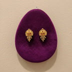 Khushbu Meenakari Tassel Stud Earrings