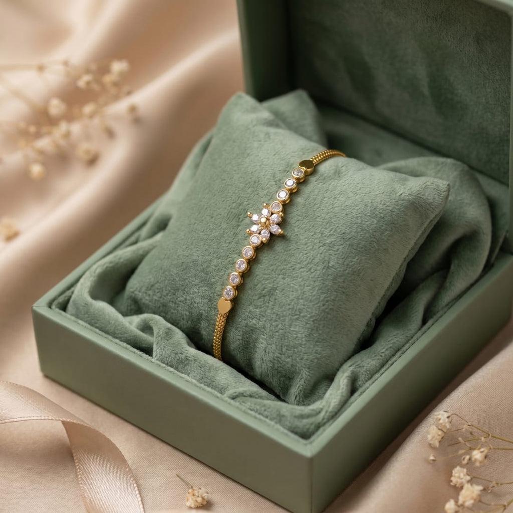 Micro Gold Forming CZ  Bracelet