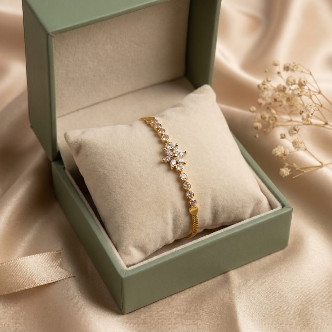 Micro Gold Forming CZ  Bracelet