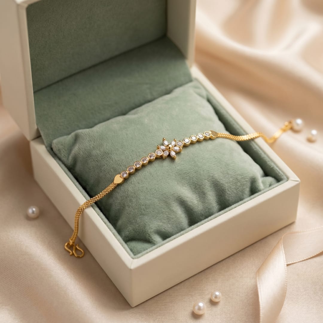 Micro Gold Forming CZ  Bracelet