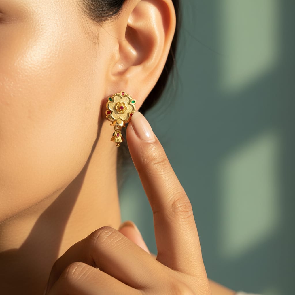 Zara Phool Jhumka Earrings