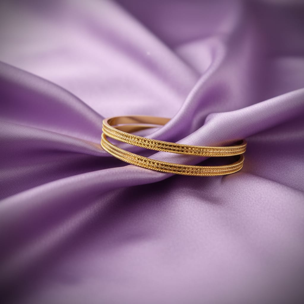 1 Gram Gold Bangles Diamond Cut