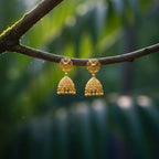Ethnic Micro Gold Plated Double Jhumka
