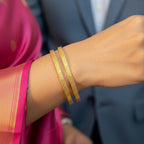 1 Gram Gold Bangles Diamond Cut