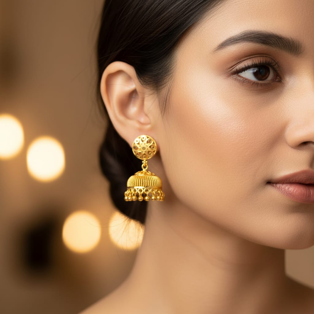 Elegant Micro Gold Jhumki Collection