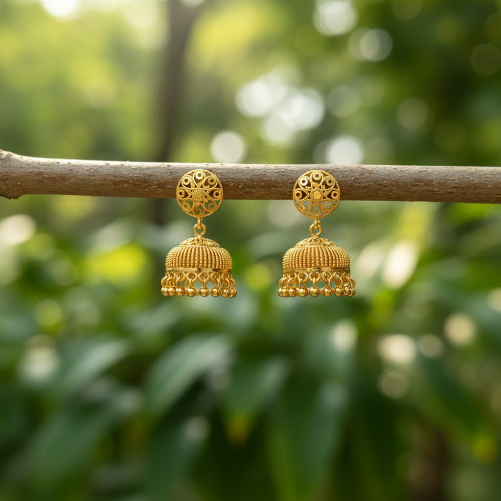 Elegant Micro Gold Jhumki Collection