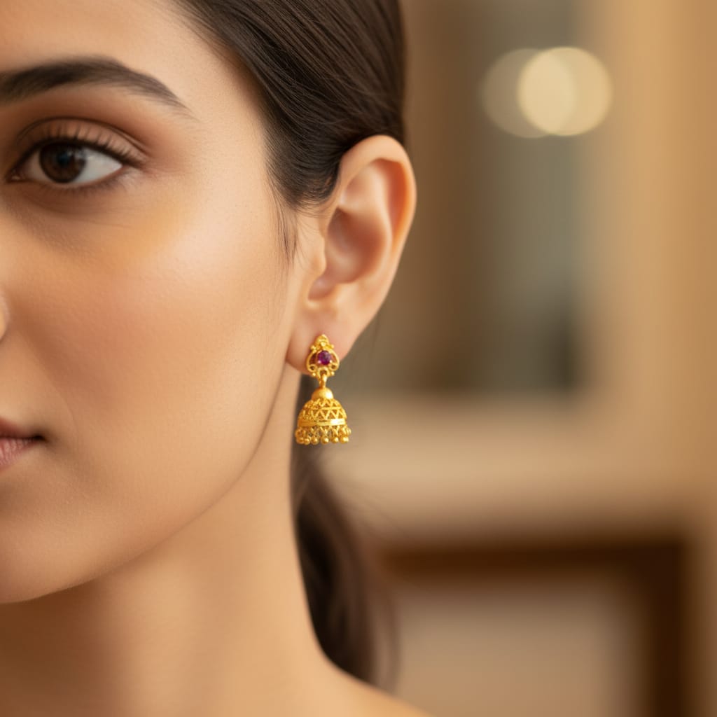 Traditional Micro Gold Plated Jhumka