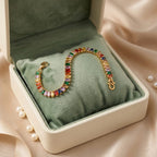 Rainbow Baguette Tennis Bracelet
