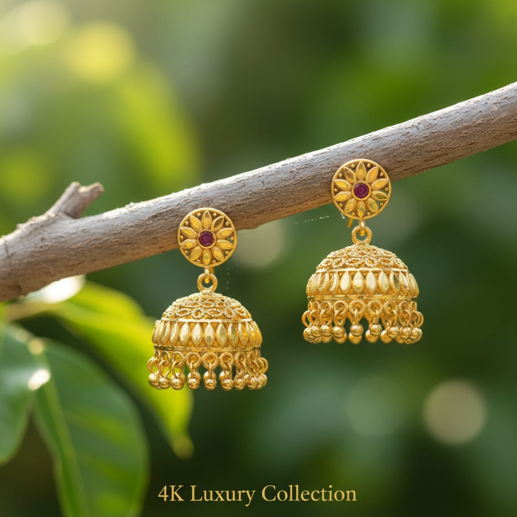 Elegant Micro Gold Jhumki