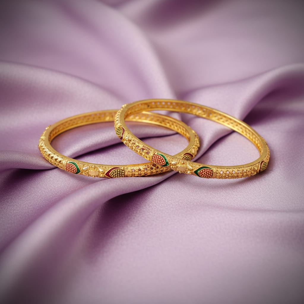 One Gram Gold Bangles Set